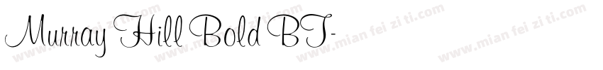 Murray Hill Bold BT字体转换